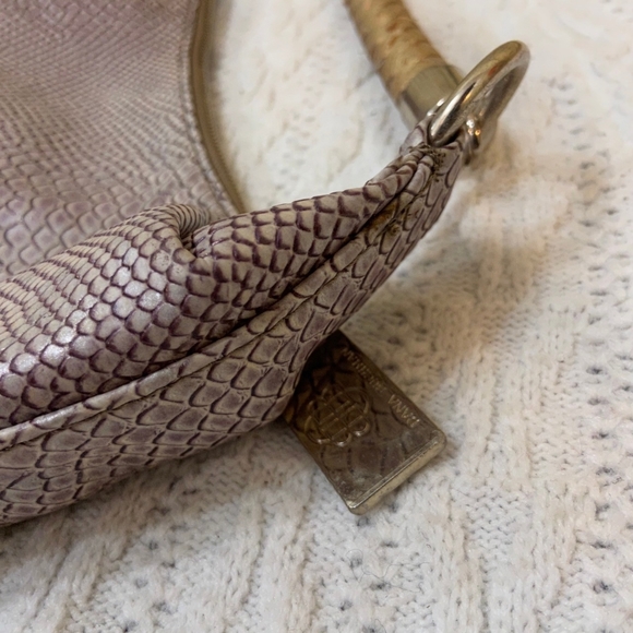 Dana Buchman, Faux Snake Skin Leather Shoulder Bag - Picture 9 of 13